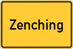 Place name sign Zenching