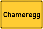 Place name sign Chameregg