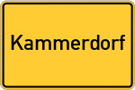 Place name sign Kammerdorf