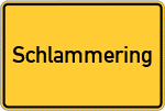 Place name sign Schlammering