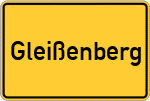 Place name sign Gleißenberg