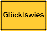 Place name sign Glöcklswies