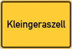 Place name sign Kleingeraszell