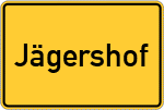 Place name sign Jägershof