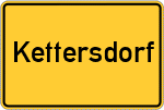 Place name sign Kettersdorf