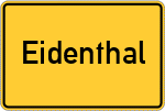 Place name sign Eidenthal
