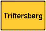 Place name sign Triftersberg