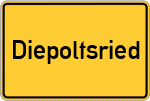 Place name sign Diepoltsried