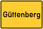 Place name sign Güttenberg