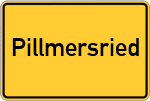 Place name sign Pillmersried