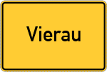 Place name sign Vierau