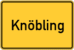 Place name sign Knöbling, Oberpfalz