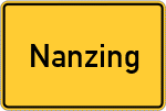 Place name sign Nanzing