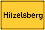 Place name sign Hitzelsberg