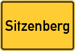 Place name sign Sitzenberg