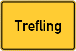 Place name sign Trefling