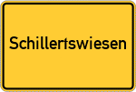 Place name sign Schillertswiesen, Oberpfalz