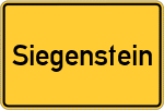 Place name sign Siegenstein, Oberpfalz