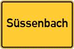 Place name sign Süssenbach, Oberpfalz