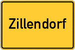 Place name sign Zillendorf