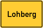 Place name sign Lohberg