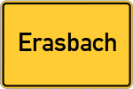 Place name sign Erasbach