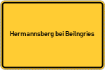 Place name sign Hermannsberg bei Beilngries