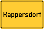 Place name sign Rappersdorf