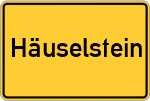 Place name sign Häuselstein