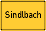 Place name sign Sindlbach