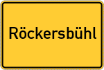 Place name sign Röckersbühl