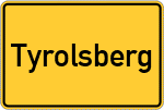 Place name sign Tyrolsberg