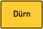 Place name sign Dürn