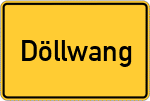 Place name sign Döllwang