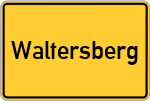 Place name sign Waltersberg