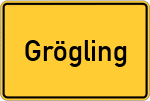 Place name sign Grögling