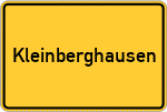 Place name sign Kleinberghausen