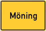Place name sign Möning