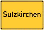 Place name sign Sulzkirchen
