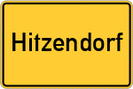 Place name sign Hitzendorf