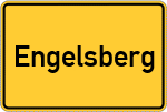 Place name sign Engelsberg, Oberpfalz