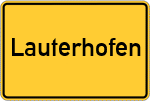 Place name sign Lauterhofen