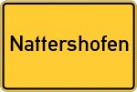 Place name sign Nattershofen