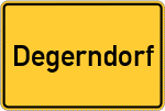 Place name sign Degerndorf