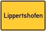Place name sign Lippertshofen