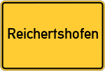 Place name sign Reichertshofen