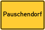 Place name sign Pauschendorf