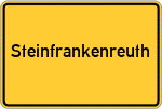 Place name sign Steinfrankenreuth