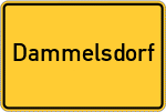 Place name sign Dammelsdorf