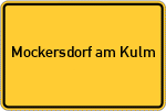 Place name sign Mockersdorf am Kulm